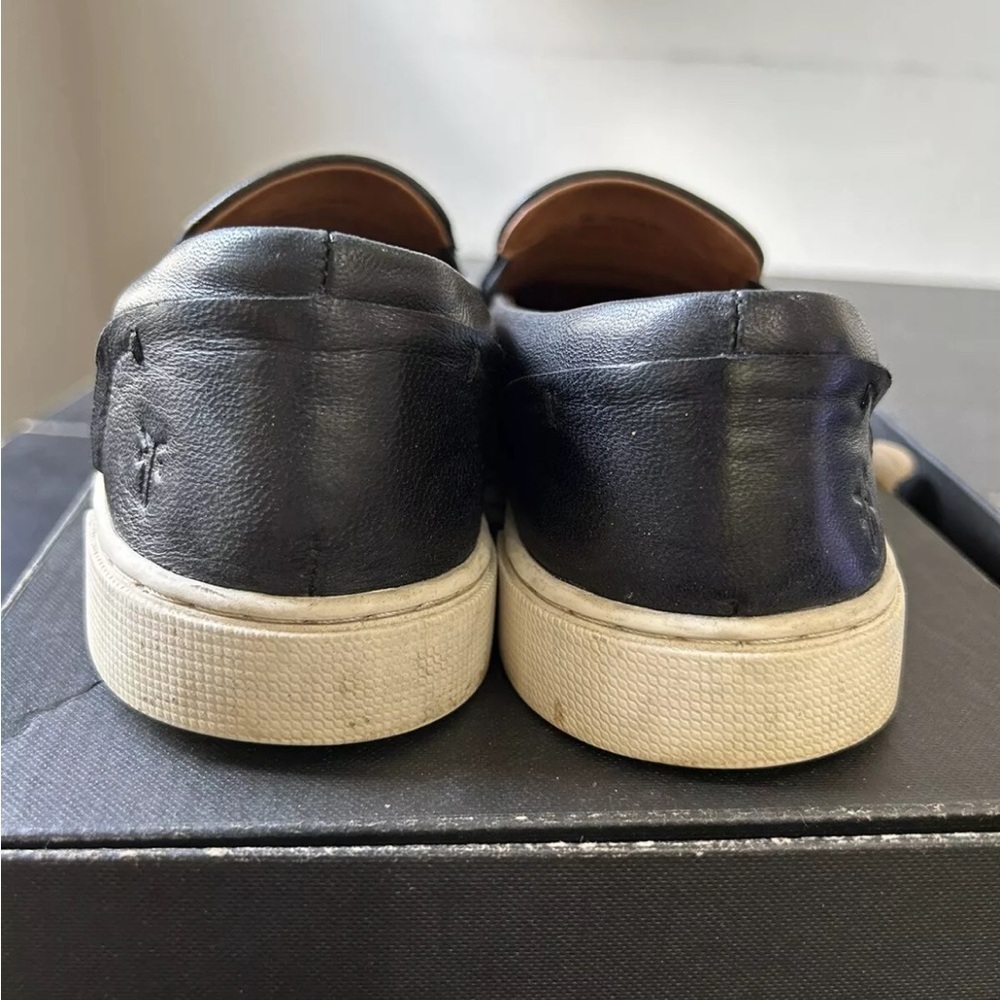Frye Ivy Black Leather Sneaker, size 8 - Picture 4 of 6
